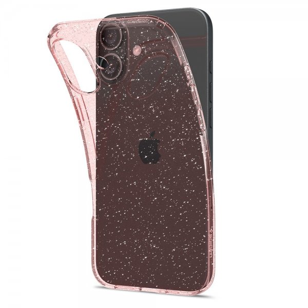 Spigen iPhone 16 Cover Liquid Crystal Glitter Rose Quartz