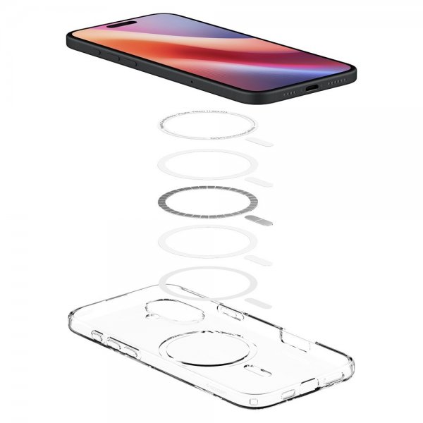 Spigen iPhone 16 Cover Liquid Crystal MagFit Crystal Clear