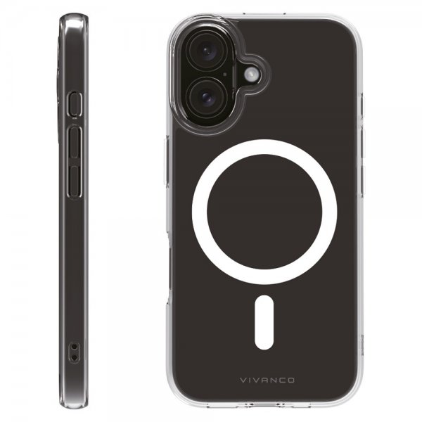 Vivanco iPhone 16 Cover Mag Clear Transparent