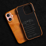 iPhone 16 Cover med to Kortlommer Lysebrun