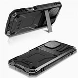 R-JUST iPhone 16 Cover Metal Stødabsorberende Sort