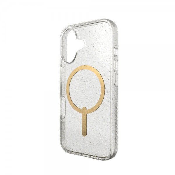 ZAGG iPhone 16 Cover Milan Snap Gold Glitter