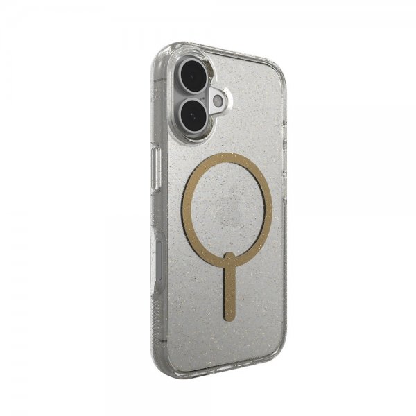 ZAGG iPhone 16 Cover Milan Snap Gold Glitter