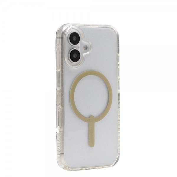 ZAGG iPhone 16 Cover Milan Snap Gold Glitter