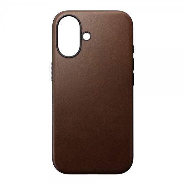 Nomad iPhone 16 Skal Modern Læder Cover Brun