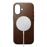 Nomad iPhone 16 Skal Modern Læder Cover Brun