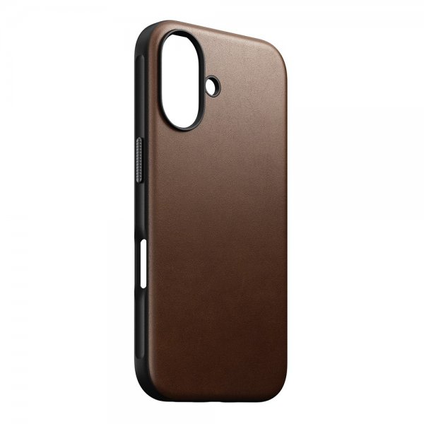 Nomad iPhone 16 Skal Modern Læder Cover Brun