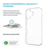 Fast iPhone 16 Cover ReStory Transparent