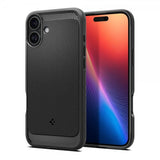 Spigen iPhone 16 Cover Rugged Armor MagFit Mat Sort