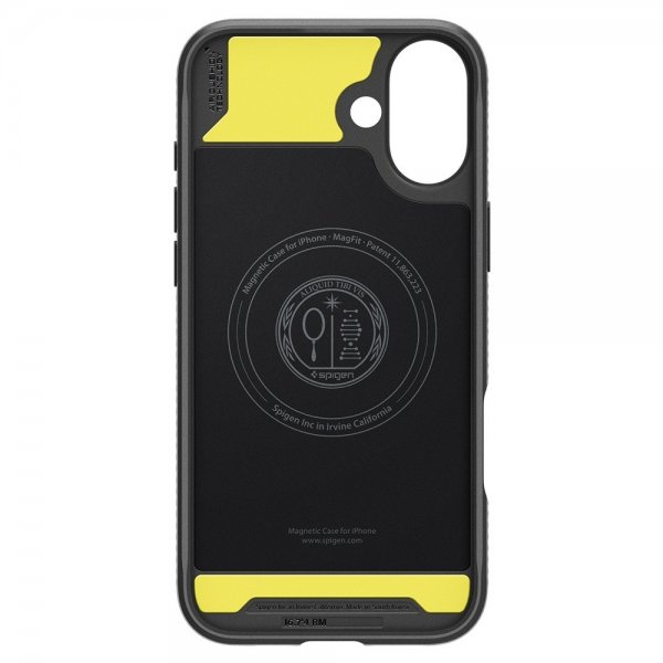 Spigen iPhone 16 Cover Rugged Armor MagFit Mat Sort