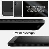 Spigen iPhone 16 Cover Rugged Armor MagFit Mat Sort