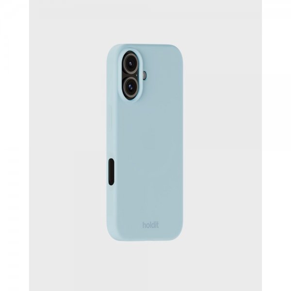 holdit iPhone 16 Cover Silikone Mineral Blue