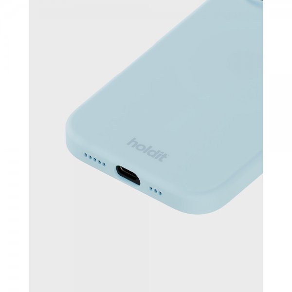 holdit iPhone 16 Cover Silikone Mineral Blue