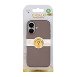 Onsala iPhone 16 Cover Silikonefølelse Chocolate