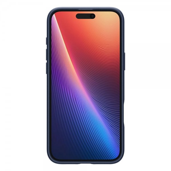 Spigen iPhone 16 Cover Thin Fit MagFit Navy Blue