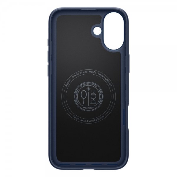 Spigen iPhone 16 Cover Thin Fit MagFit Navy Blue