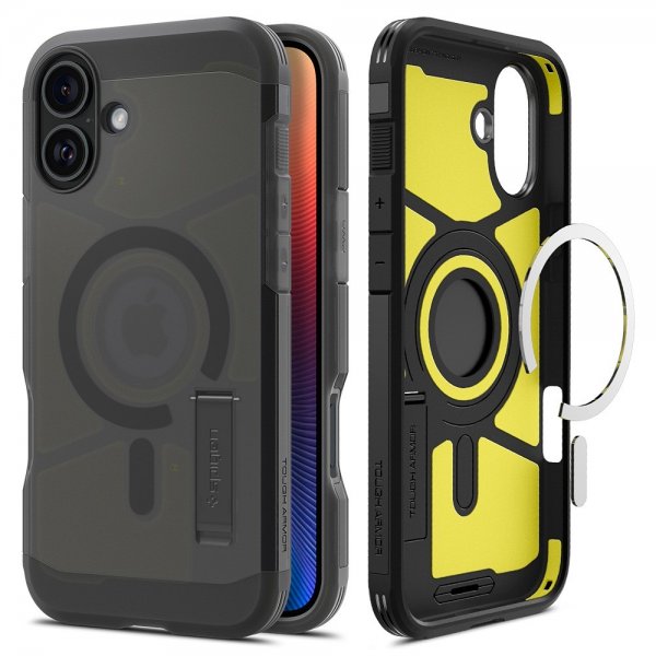 Spigen iPhone 16 Cover Tough Armor MagFit Frost Black