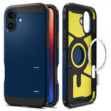 Spigen iPhone 16 Cover Tough Armor MagFit Navy Blue