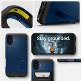 Spigen iPhone 16 Cover Tough Armor MagFit Navy Blue
