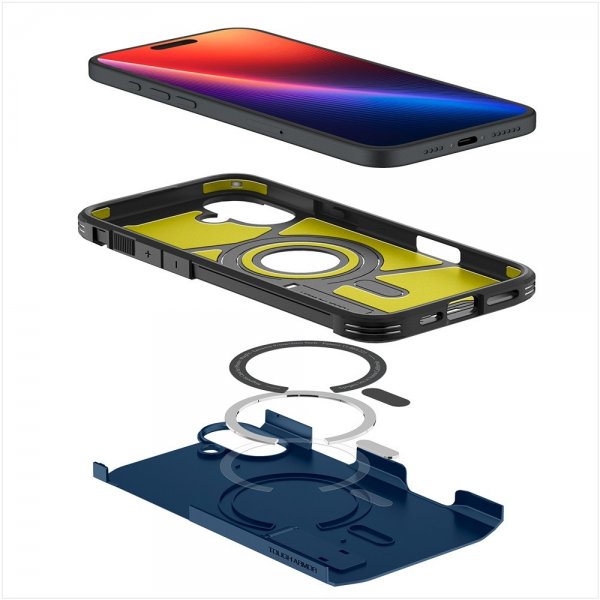 Spigen iPhone 16 Cover Tough Armor MagFit Navy Blue