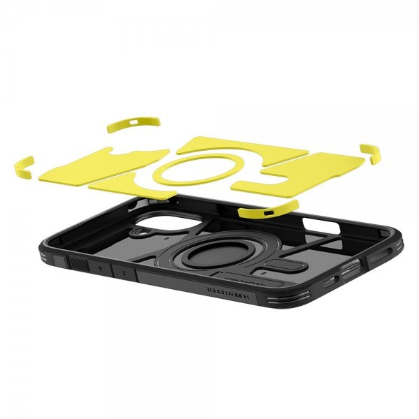 Spigen iPhone 16 Cover Tough Armor MagFit Sort