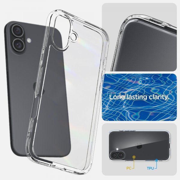 Spigen iPhone 16 Cover Ultra Hybrid Crystal Clear