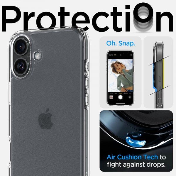 Spigen iPhone 16 Cover Ultra Hybrid Frost Clear