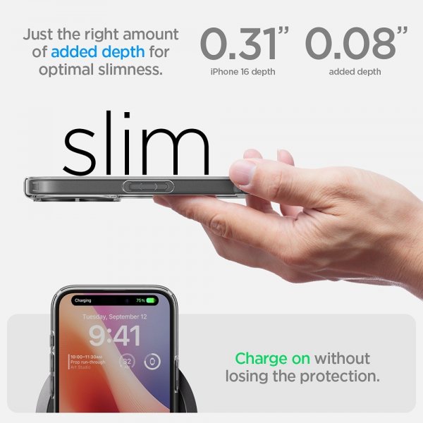 Spigen iPhone 16 Cover Ultra Hybrid Frost Clear