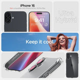 Spigen iPhone 16 Cover Ultra Hybrid Frost Clear