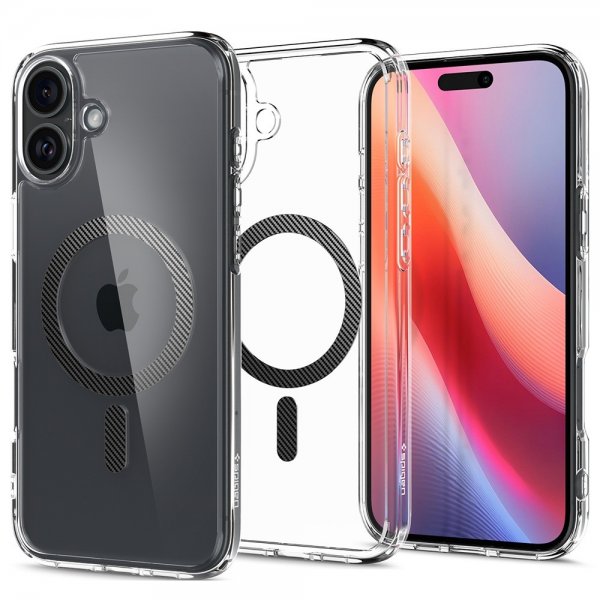 Spigen iPhone 16 Cover Ultra Hybrid MagFit Carbon Fiber