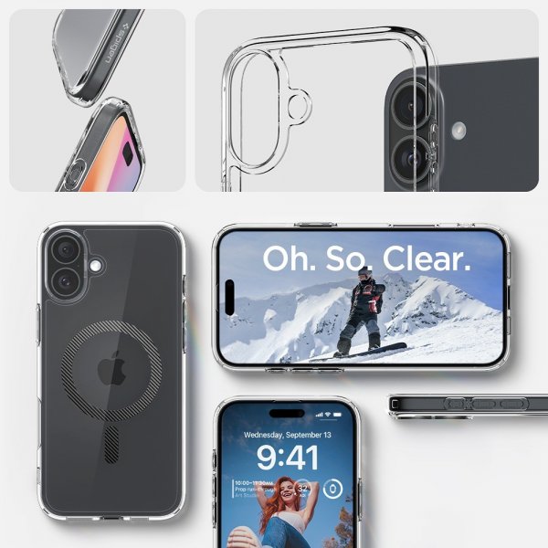 Spigen iPhone 16 Cover Ultra Hybrid MagFit Carbon Fiber