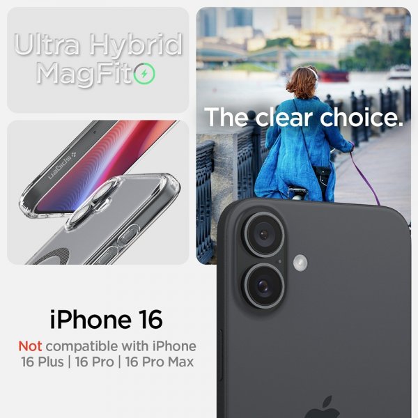 Spigen iPhone 16 Cover Ultra Hybrid MagFit Carbon Fiber