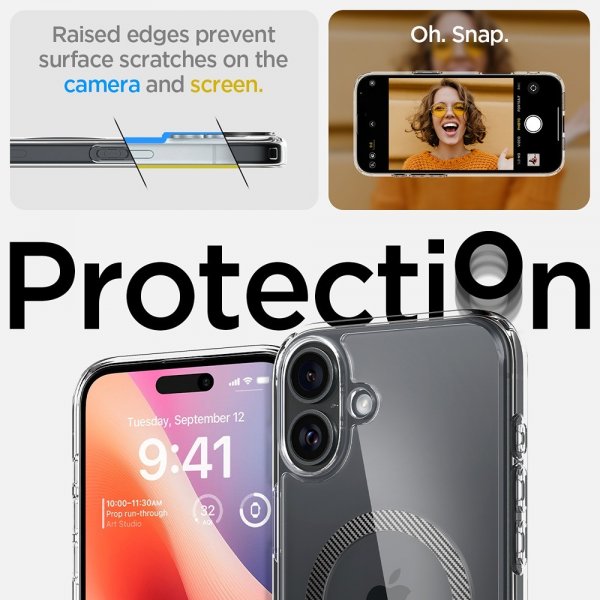Spigen iPhone 16 Cover Ultra Hybrid MagFit Carbon Fiber