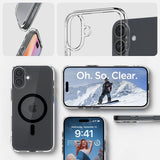 Spigen iPhone 16 Cover Ultra Hybrid MagFit Sort