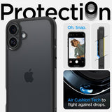 Spigen iPhone 16 Cover Ultra Hybrid Mat Sort