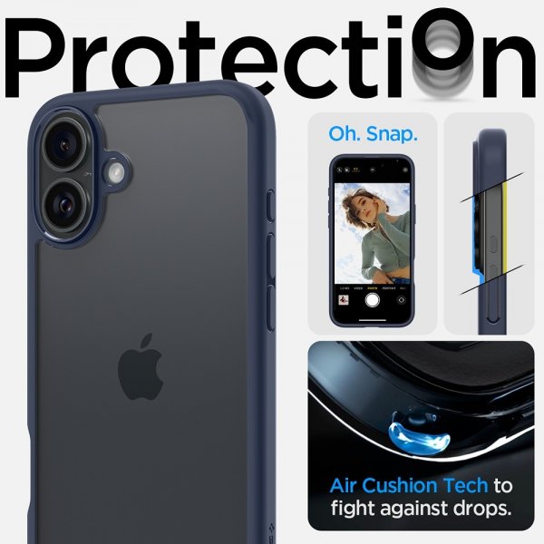 Spigen iPhone 16 Cover Ultra Hybrid Navy Blue