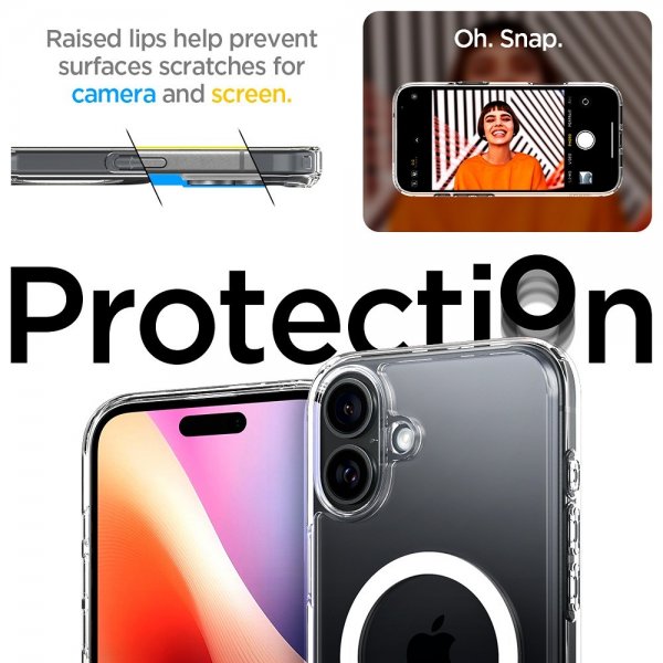 Spigen iPhone 16 Cover Ultra Hybrid S MagFit Krystalklar