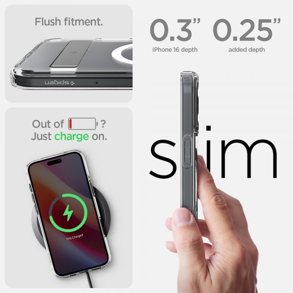 Spigen iPhone 16 Cover Ultra Hybrid S MagFit Krystalklar