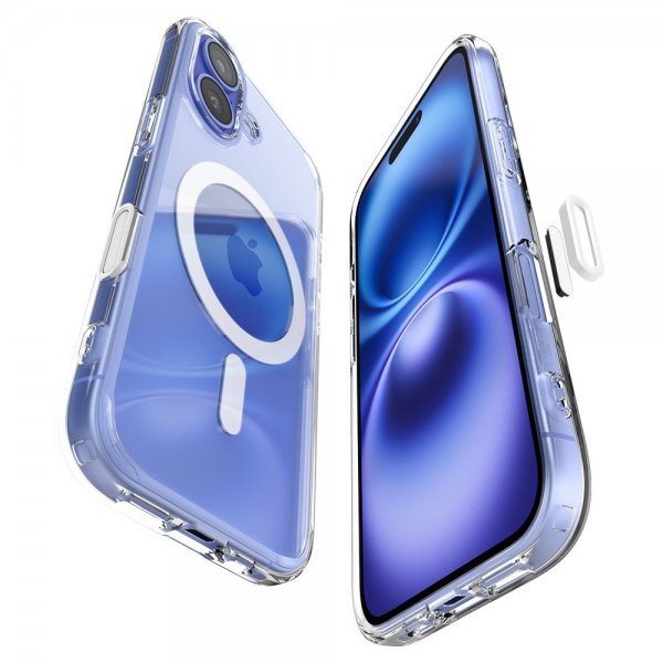 Spigen iPhone 16 Cover Ultra Hybrid T MagFit Klar Hvid