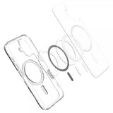Spigen iPhone 16 Cover Ultra Hybrid T MagFit Klar Hvid