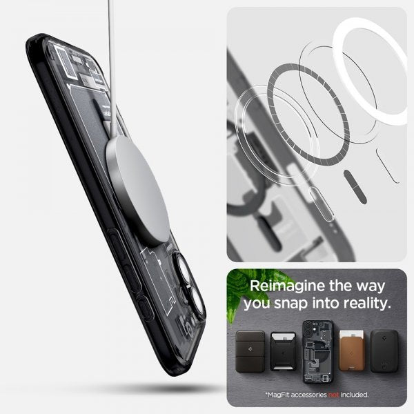 Spigen iPhone 16 Cover Ultra Hybrid Zero One MagFit Sort