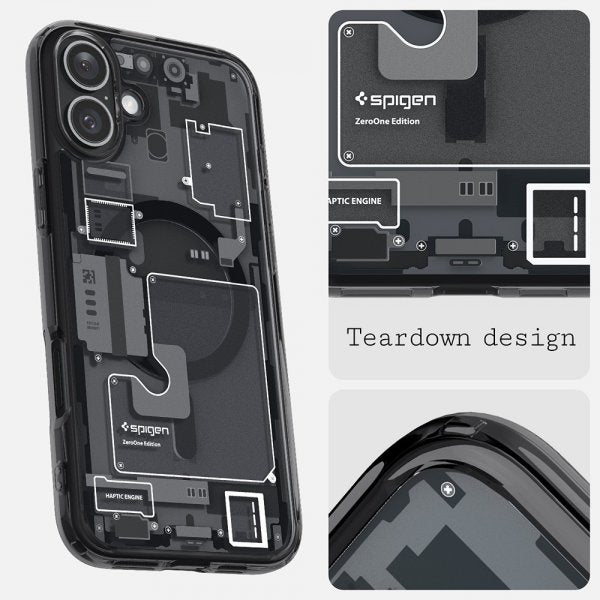 Spigen iPhone 16 Cover Ultra Hybrid Zero One MagFit Sort