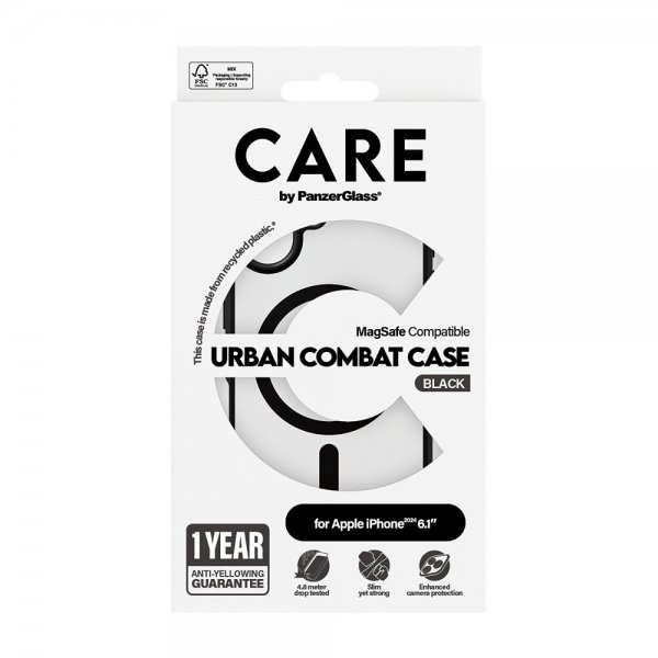 CARE by PanzerGlass iPhone 16 Cover Urban Combat MagSafe Sort
