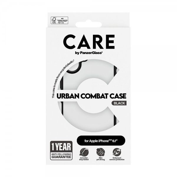 CARE by PanzerGlass iPhone 16 Cover Urban Combat Sort