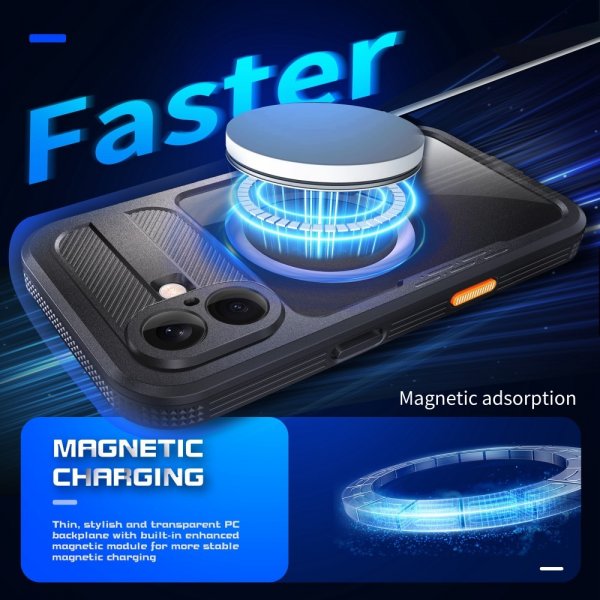 Redpepper iPhone 16 Cover Vandafvisende IP68 MagSafe Sort