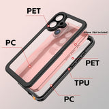 Redpepper iPhone 16 Cover Vandtæt IP68 Sort