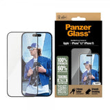 PanzerGlass iPhone 15/iPhone 16 Skærmbeskyttelse Ultra-Wide Fit EasyAligner
