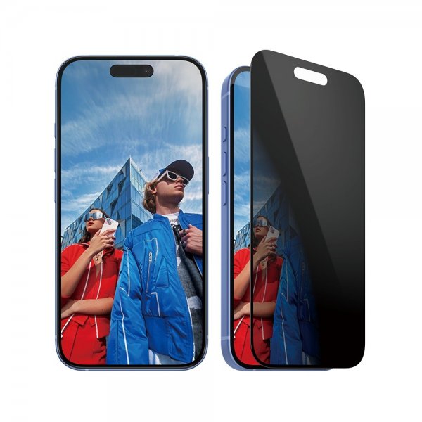PanzerGlass iPhone 15/iPhone 16 Skærmbeskyttelse Ultra-Wide Fit Privacy EasyAligner
