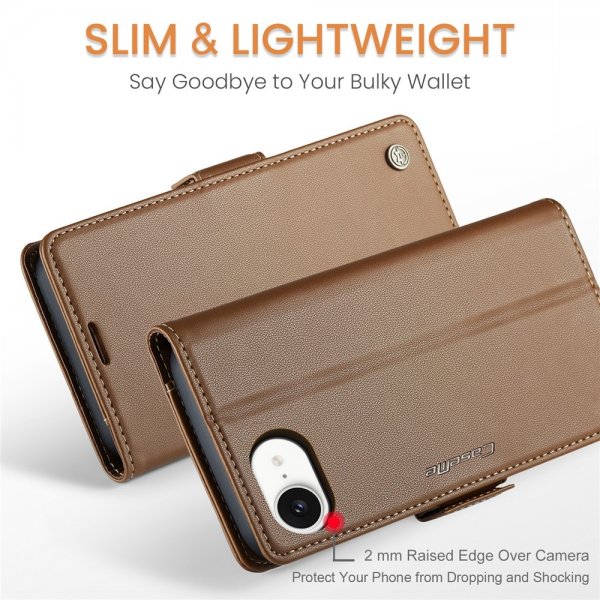 CaseMe iPhone 16e/17e Etui 023 Series Brun