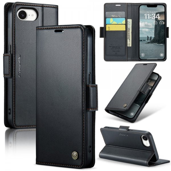 CaseMe iPhone 16/17 Etui 023 Series Sort